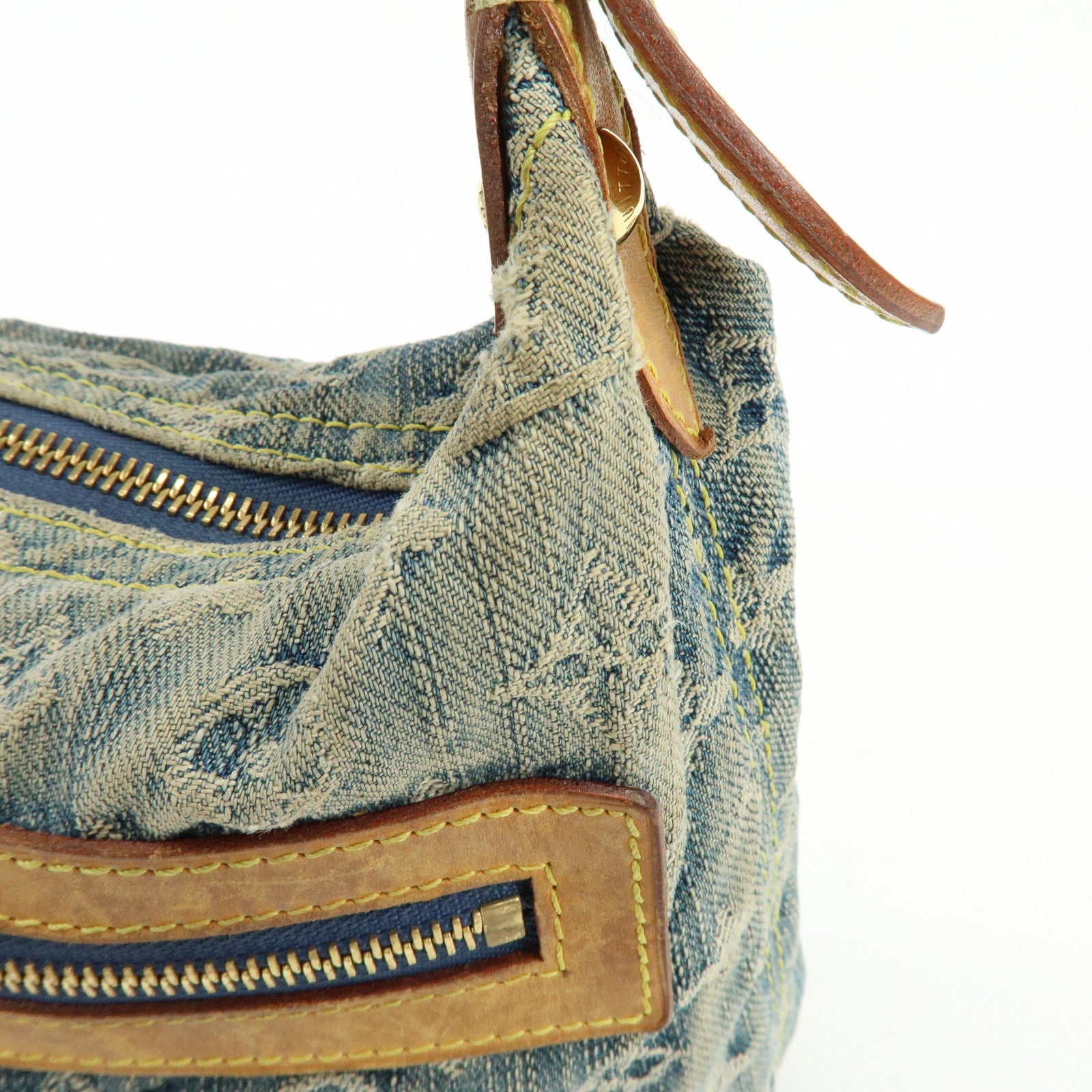 Louis Vuitton Monogram Denim Baggy PM 2Way Bag Shoulder Bag M95049