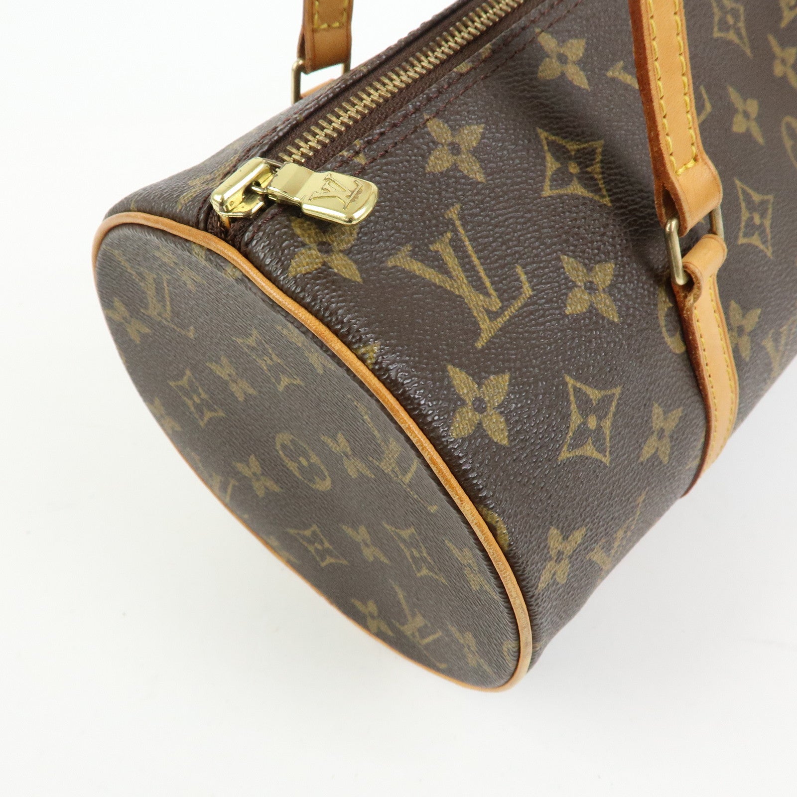 Louis Vuitton Monogram Papillon 30 Hand Bag Brown M51385