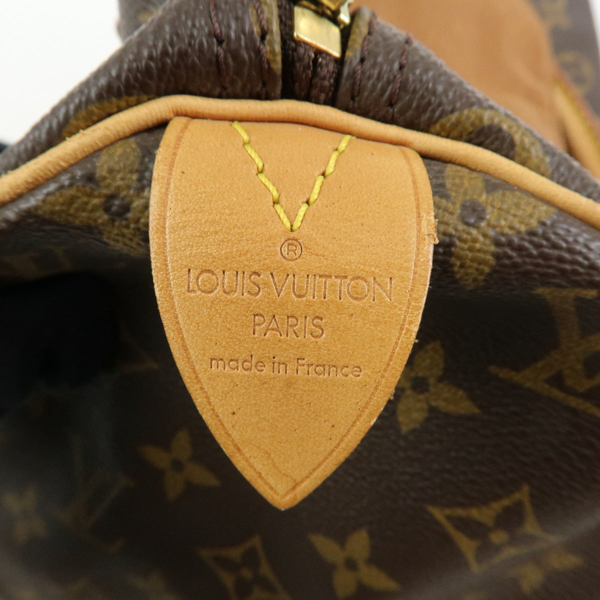 Louis Vuitton Monogram Speedy 30 Boston Bag Hand Bag Brown M41526
