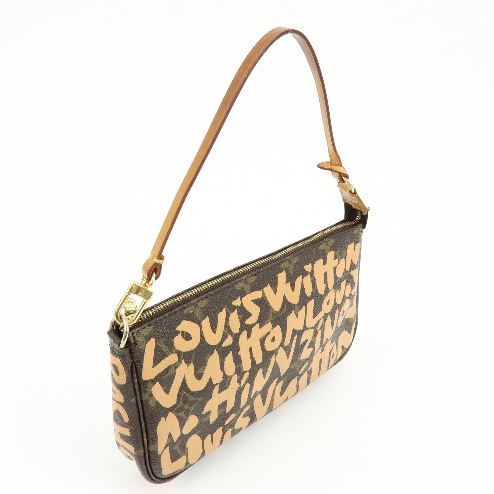 Louis Vuitton Monogram Graffiti Pochette Accessoires Hand Bag M92193