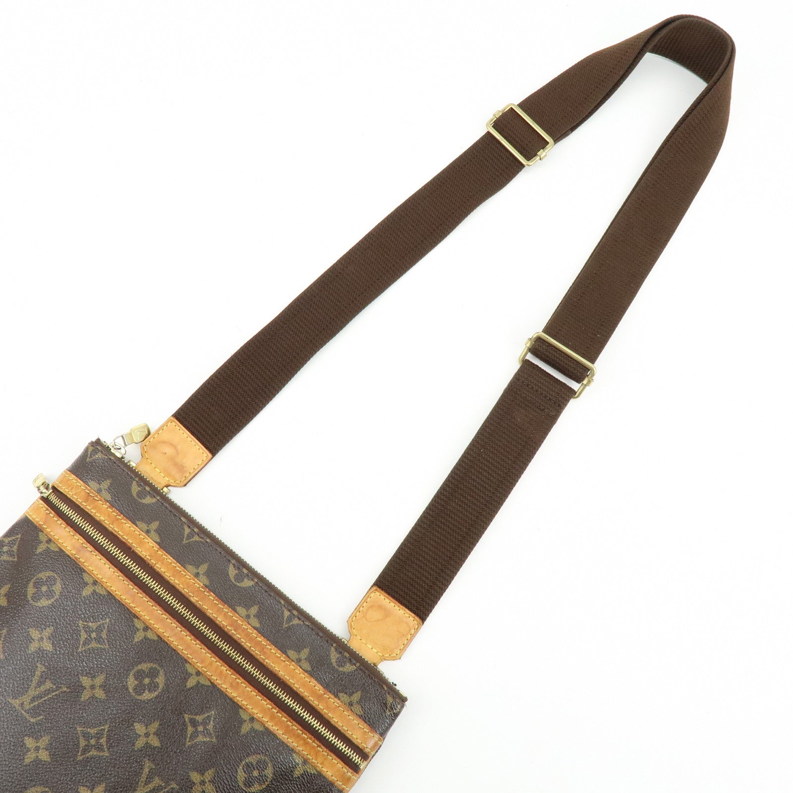 Louis Vuitton Monogram Pochette Bosphore Shoulder Bag Brown M40044
