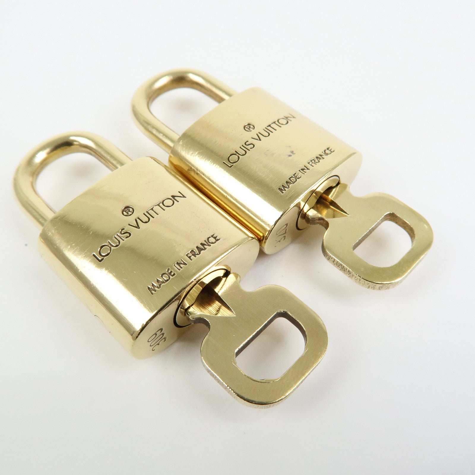 Louis Vuitton 南京錠 10個セット ゴールド Louis Vuitton Set of 10 Lock & Key Cadena Key Lock Gold