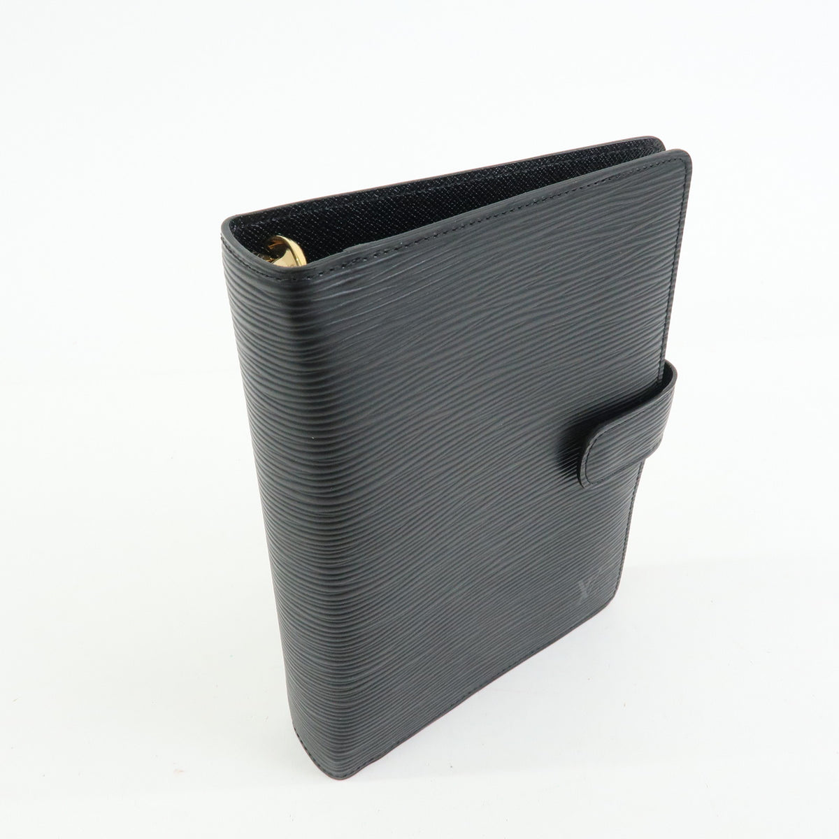 Louis Vuitton Epi Leather Agenda MM Planner Cover Noir R20042