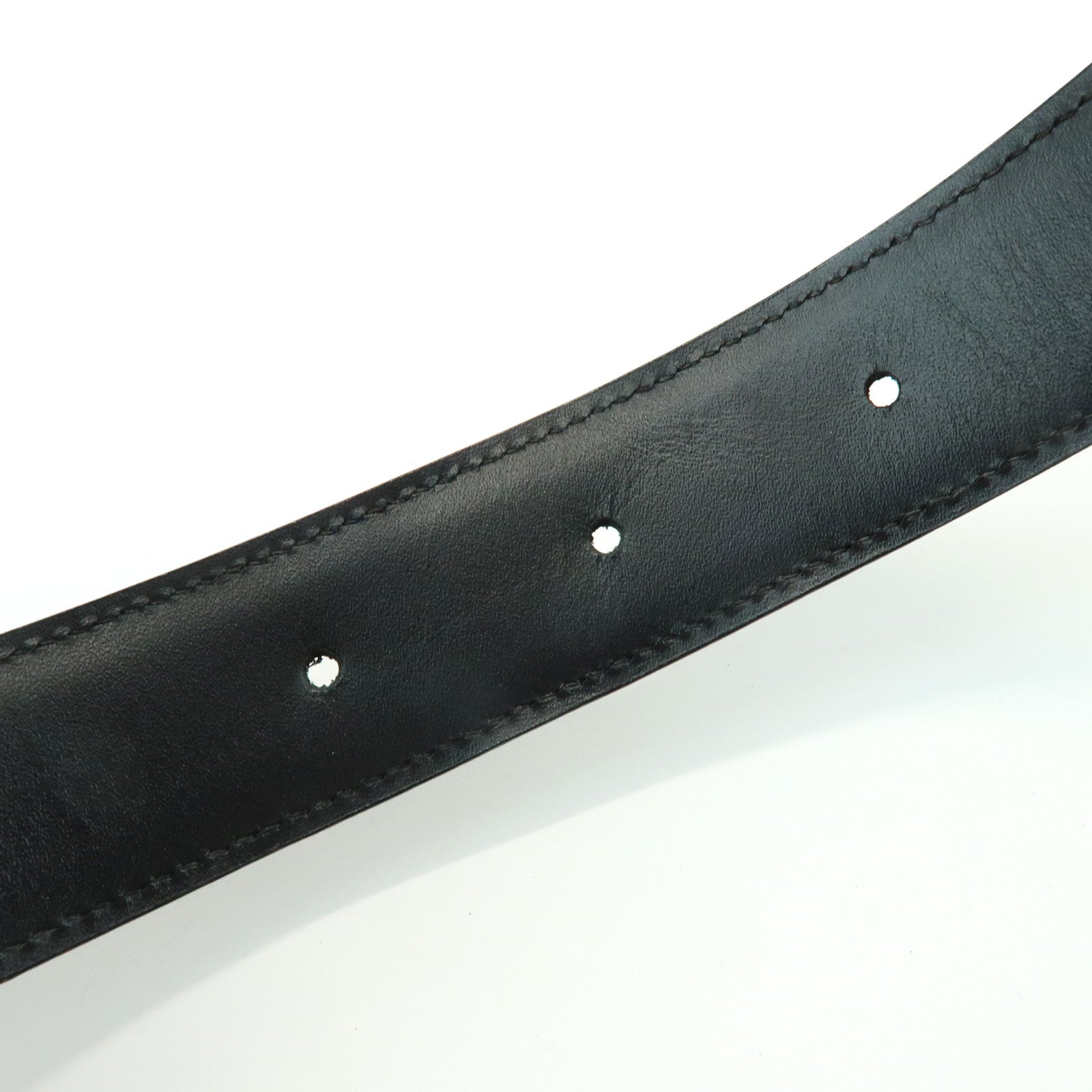 Cartier Must de Cartier Panthere Leather Belt Black