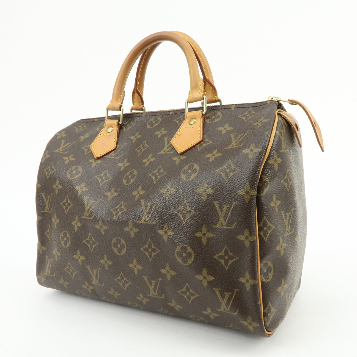 Louis Vuitton Monogram Speedy 30 Boston Bag Hand Bag Brown M41526