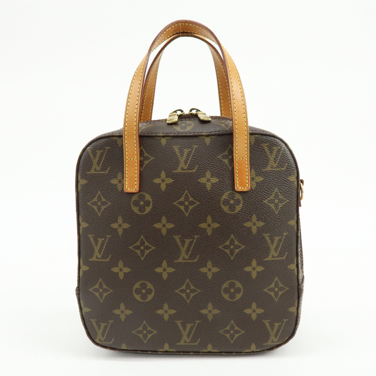 Louis Vuitton Monogram Spontini 2Way Shoulder Bag Hand Bag Brown M47500