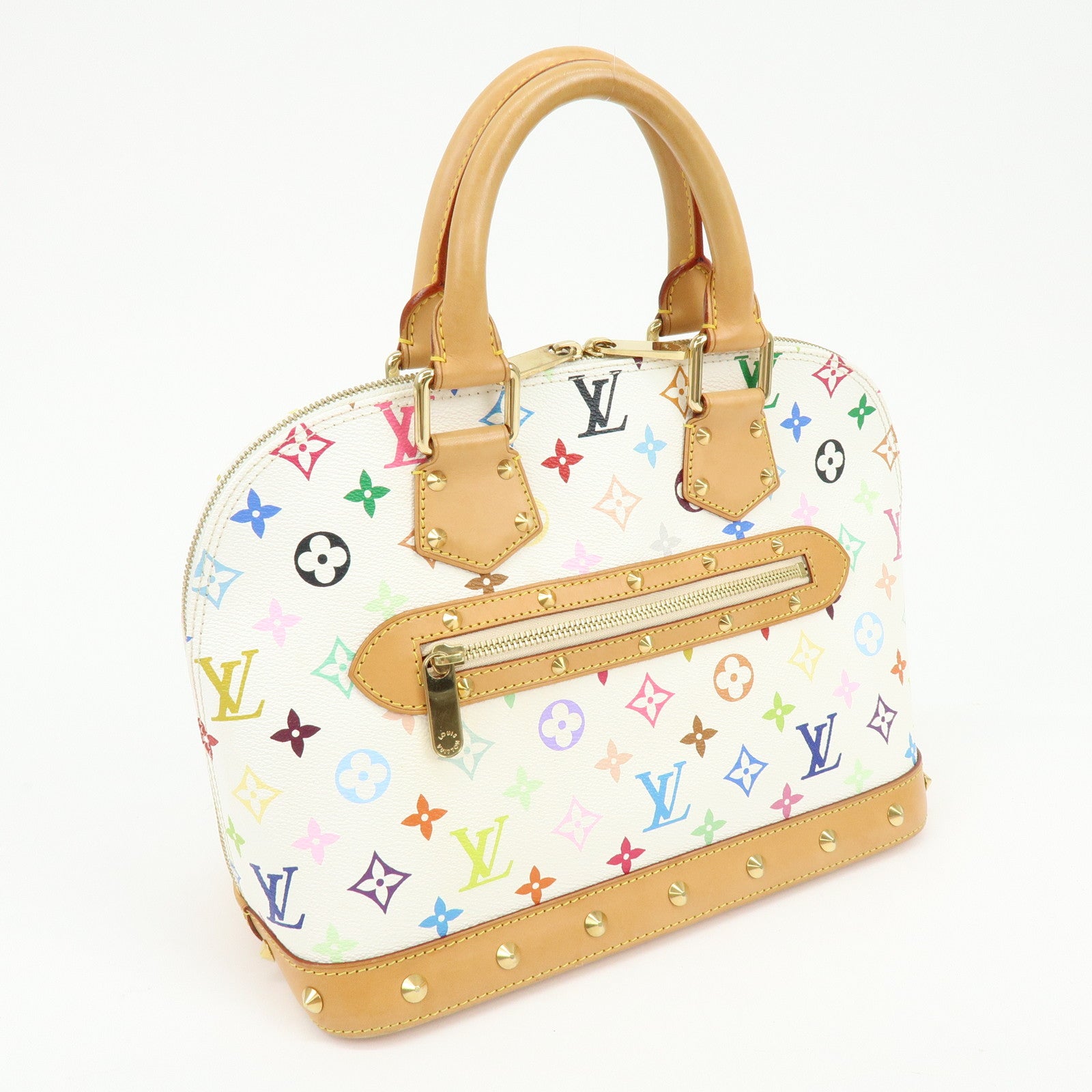 Louis Vuitton Monogram Multicolor Alma PM Hand Bag Blanc M92647