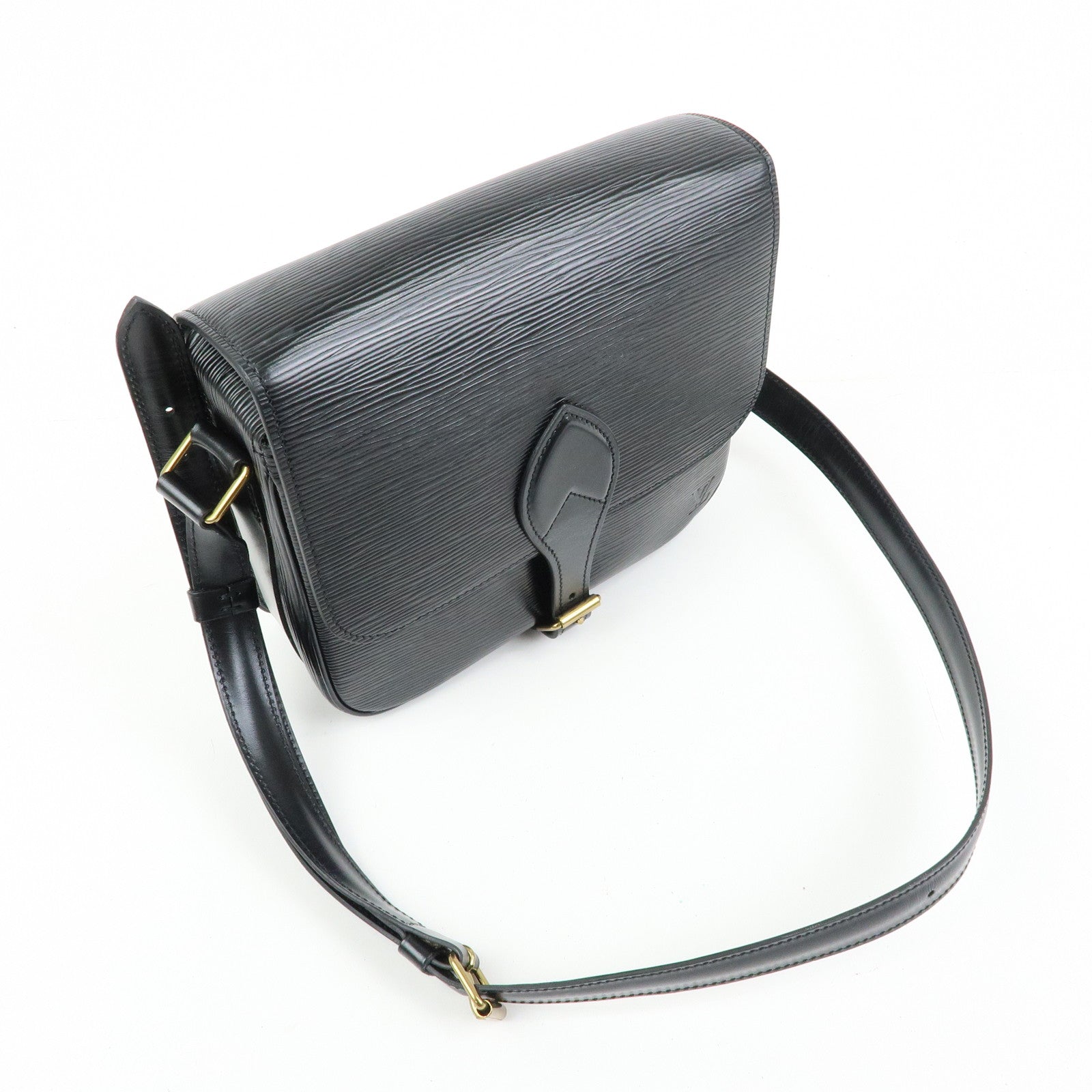Louis Vuitton Epi Cartouchiere Shoulder Crossbody Bag Noir M52242