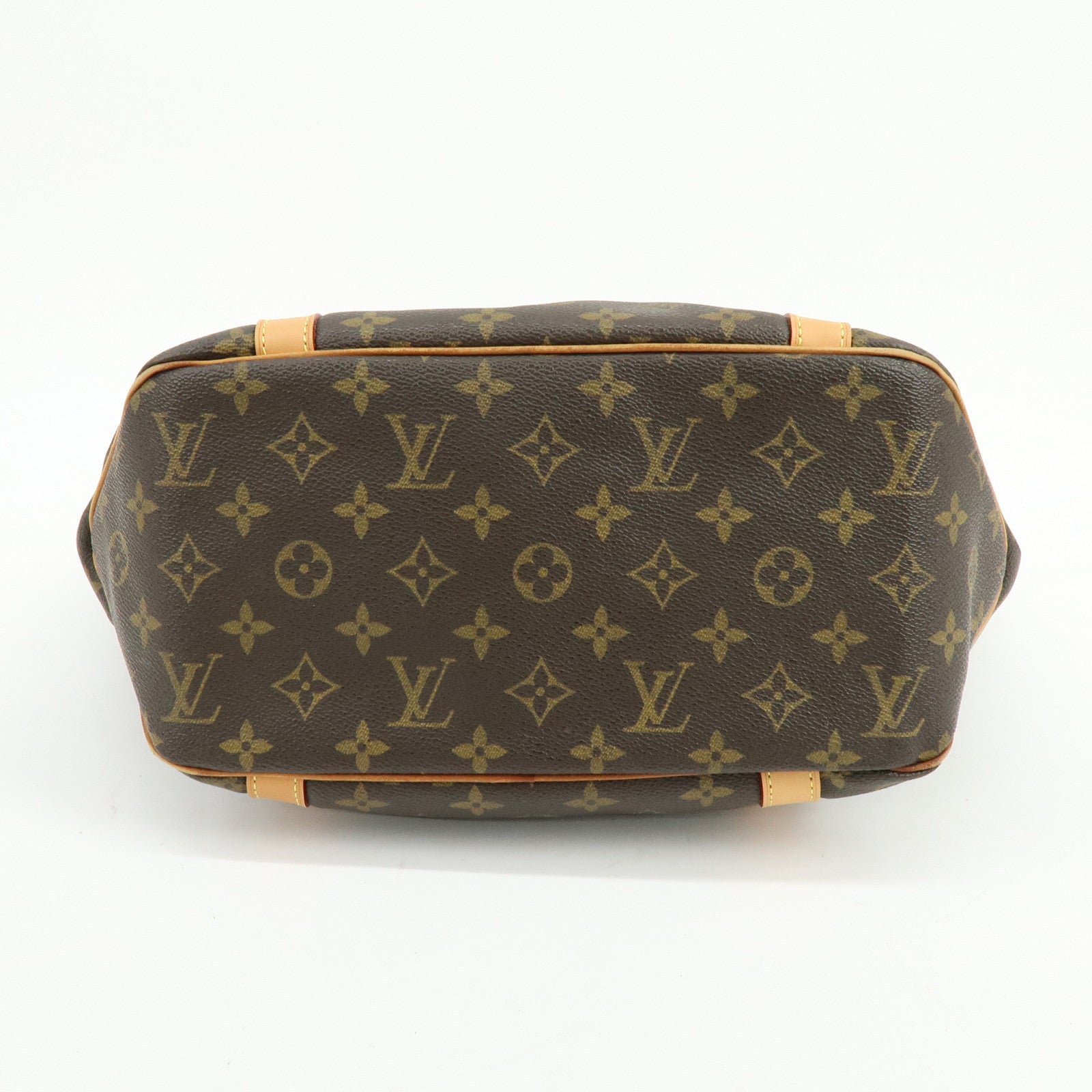 Louis Vuitton Monogram Sac Shopping Canvas Shoulder Bag Brown M51108