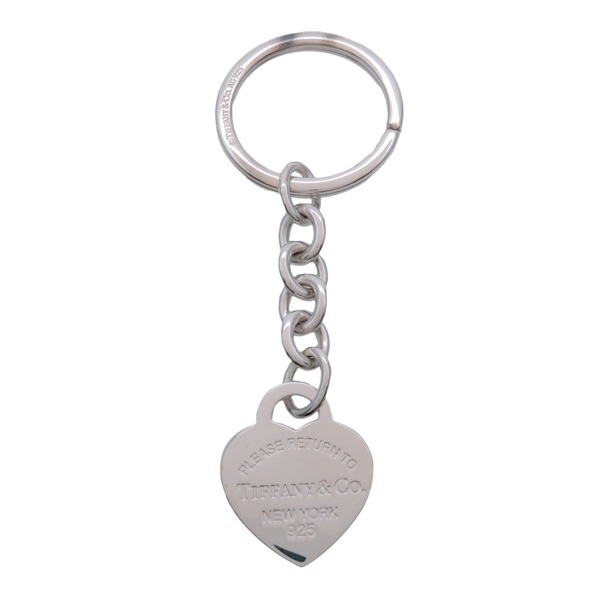 Tiffany & Co Return to Tiffany Heart Tag SV925 Key Ring Silver
