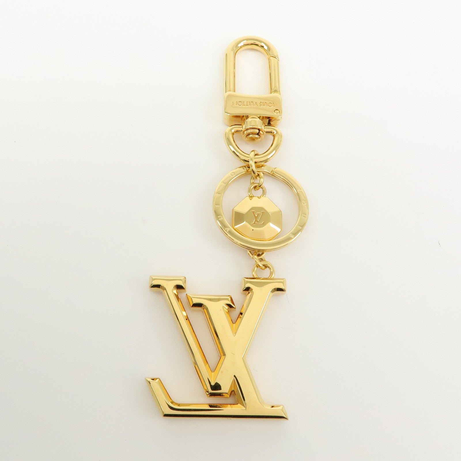 Louis Vuitton Porte Cles LV Facettes Bag Charm Gold M65216
