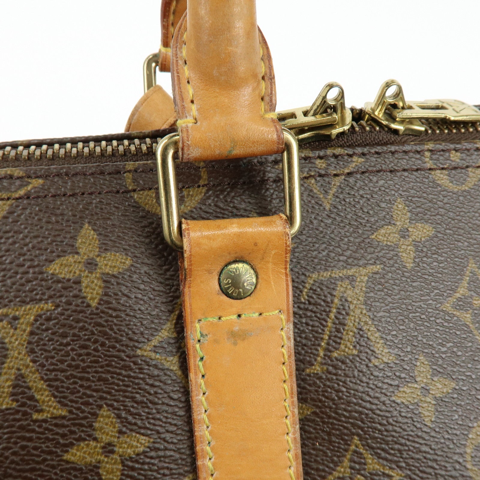 Louis Vuitton Monogram Keep All 50 Boston Bag Brown M41426