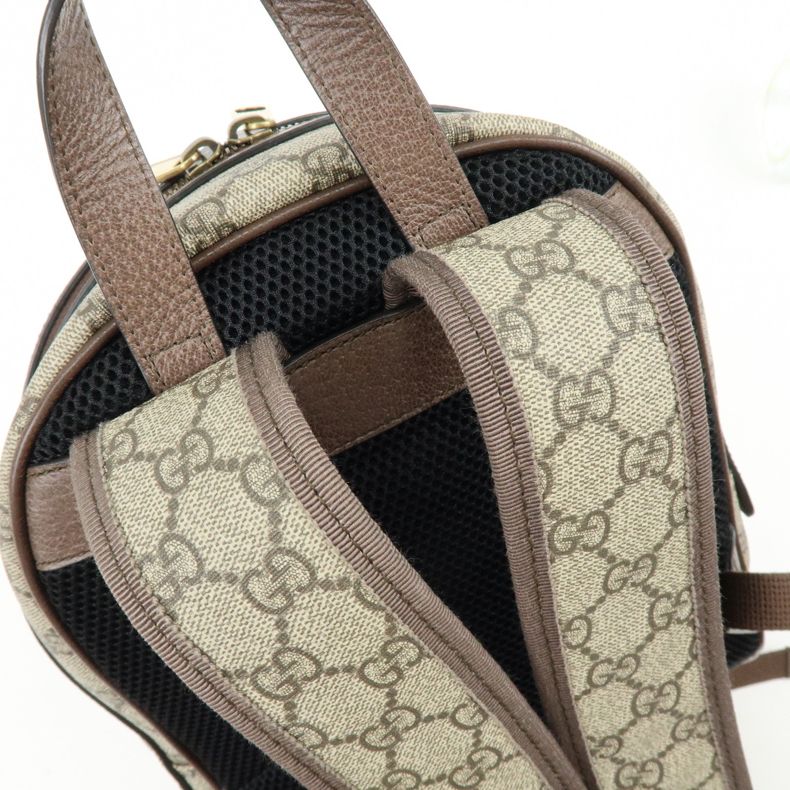 GUCCI Ophidia Sherry Double G GG Supreme Leather Backpack 547965