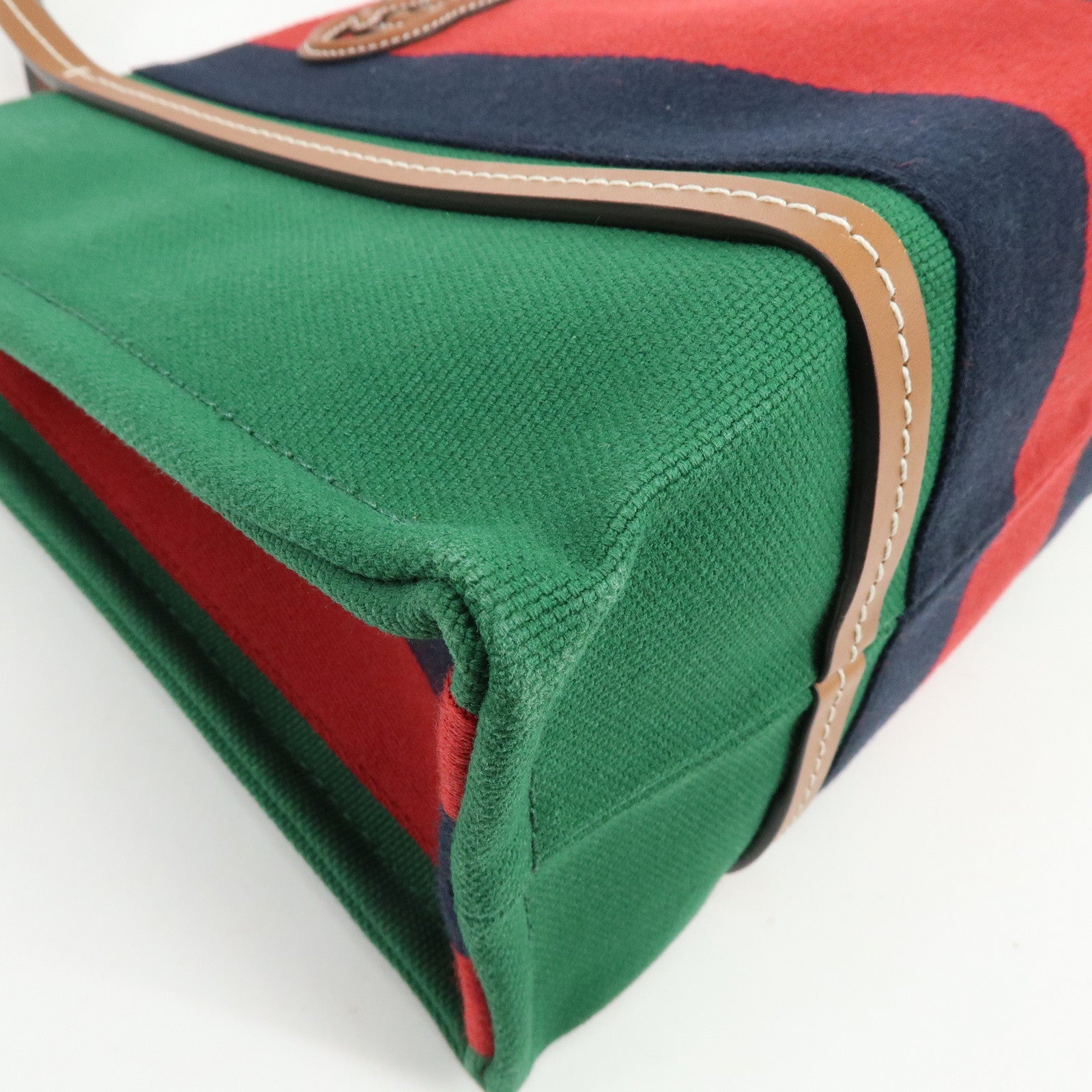 GUCCI Interlocking G Sherry Canvas 2Way Bag Hand Shoulder Bag 727728