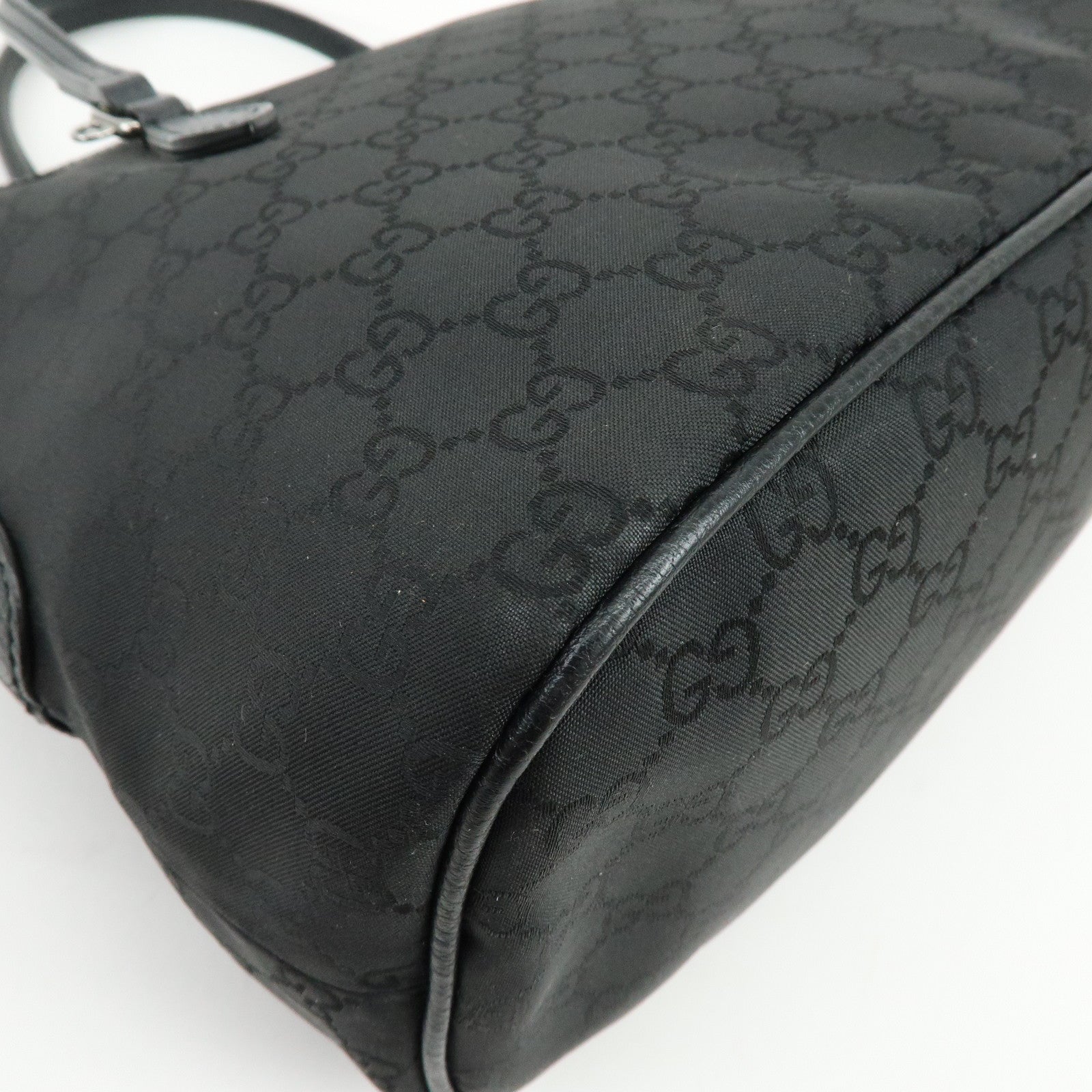 GUCCI Interlocking G GG Nylon 2Way Bag Hand Bag Shoulder Bag 420023