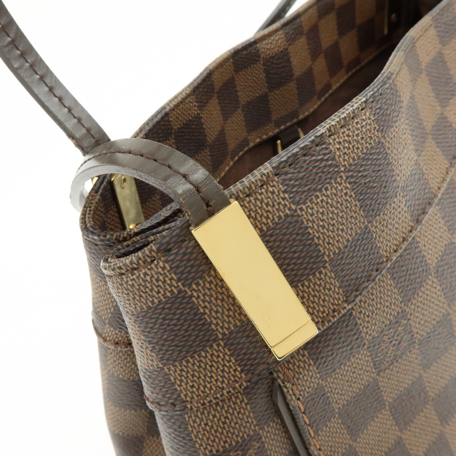 Louis Vuitton Damier Ebene Marylebone PM Shoulder Bag Brown N41215