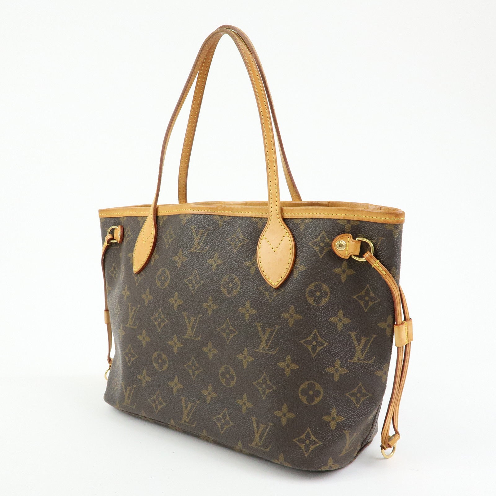 Louis Vuitton Monogram Neverfull PM Tote Bag Hand Bag Brown M40155