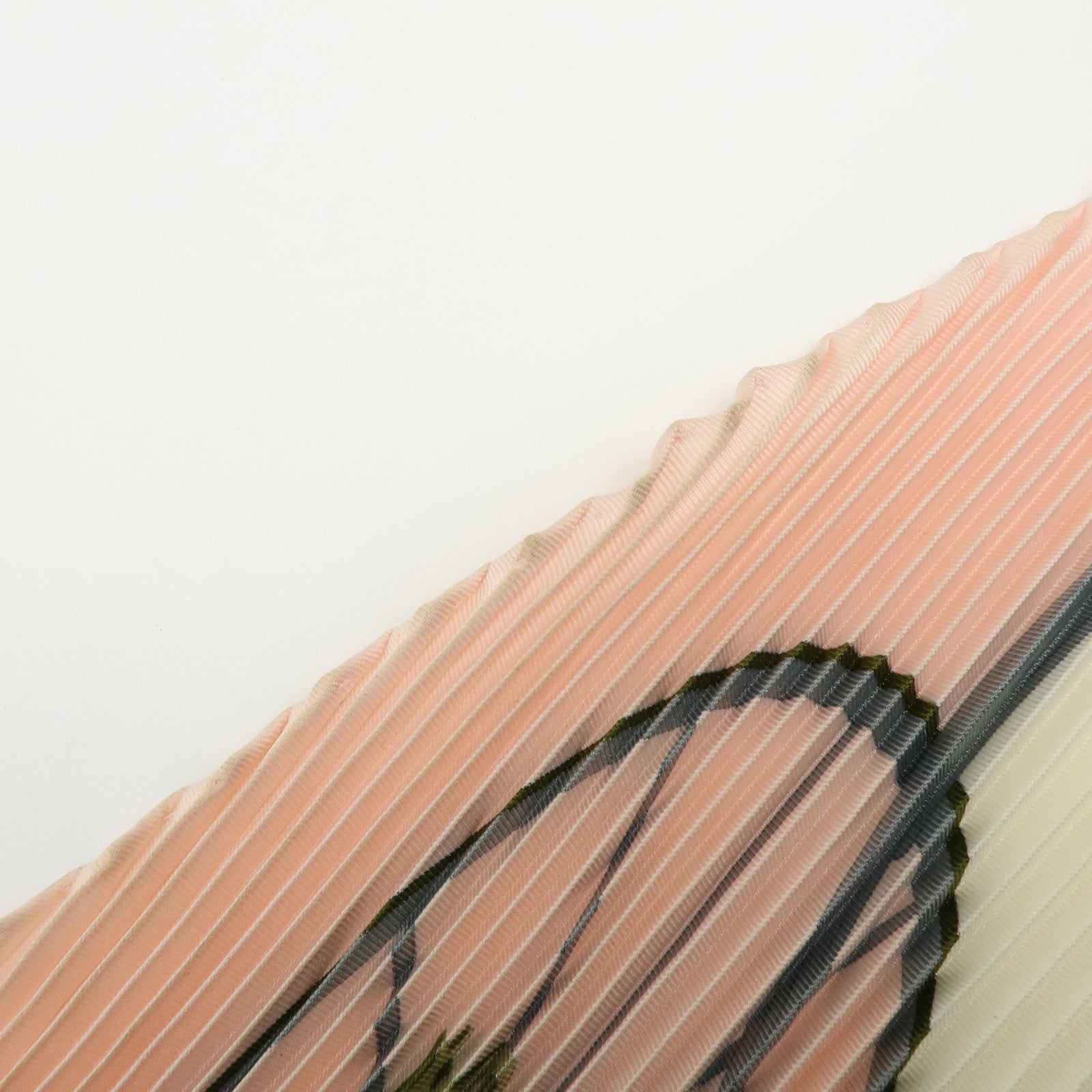 HERMES Pleated Carre 90 Silk 100% SPRINGS Light Pink