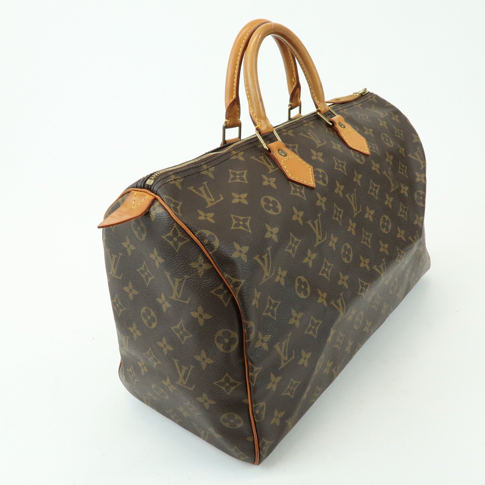 Louis Vuitton Monogram Speedy 40 Hand Bag Boston Bag Brown M41522