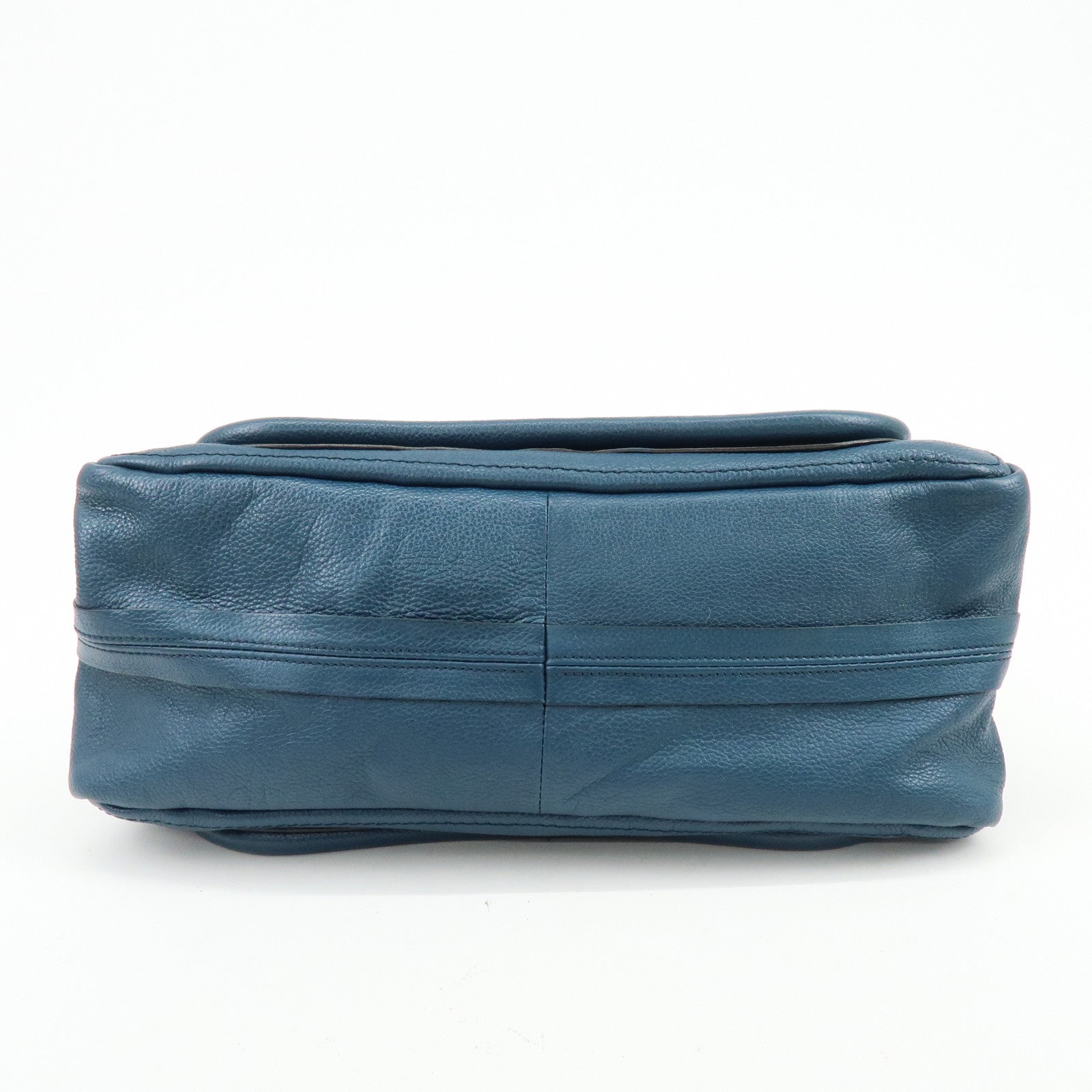 Chloe Paraty Leather 2Way Bag Hand Bag Shoulder Bag Blue