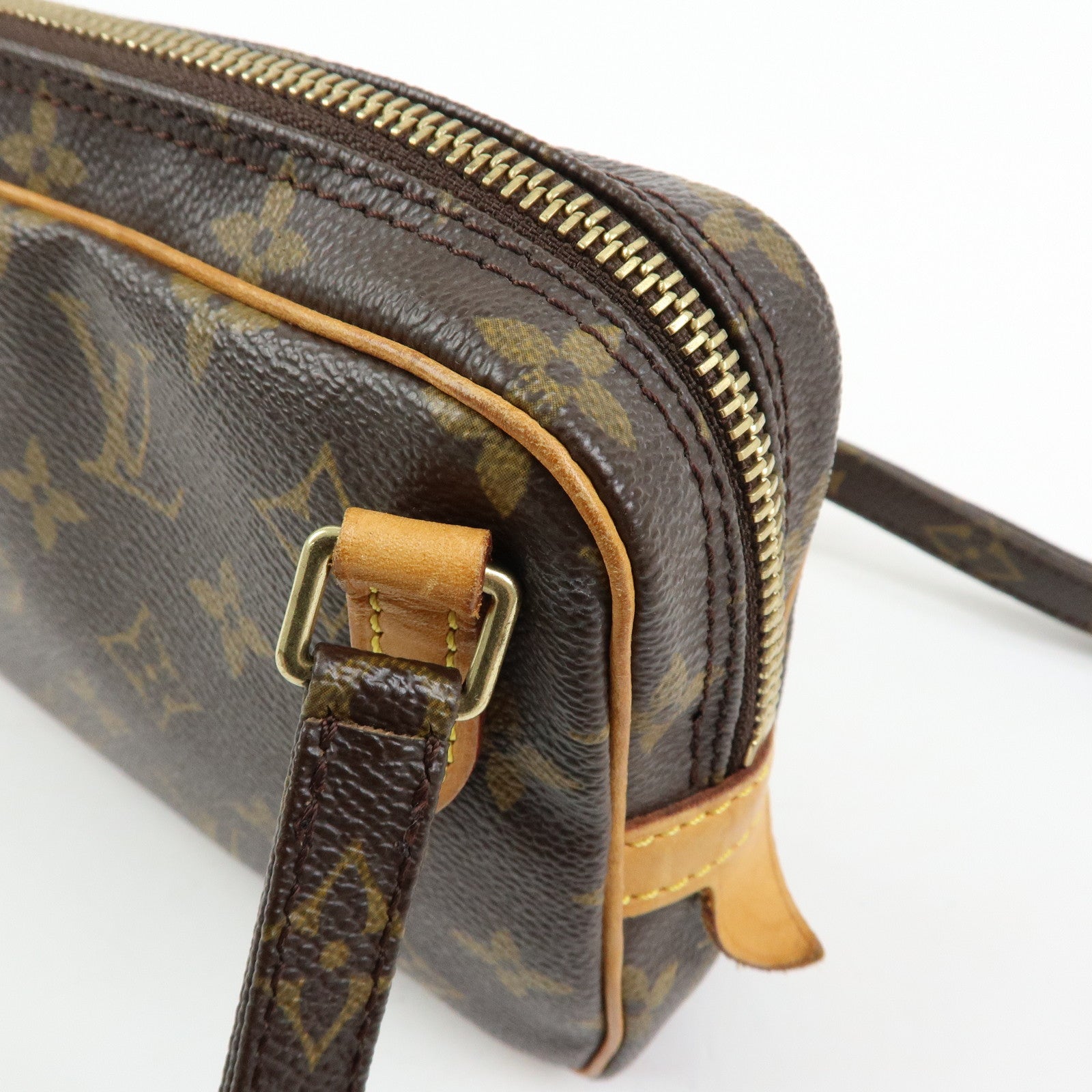 Louis Vuitton Monogram Pochette Marly Bandouliere Bag Brown M51828