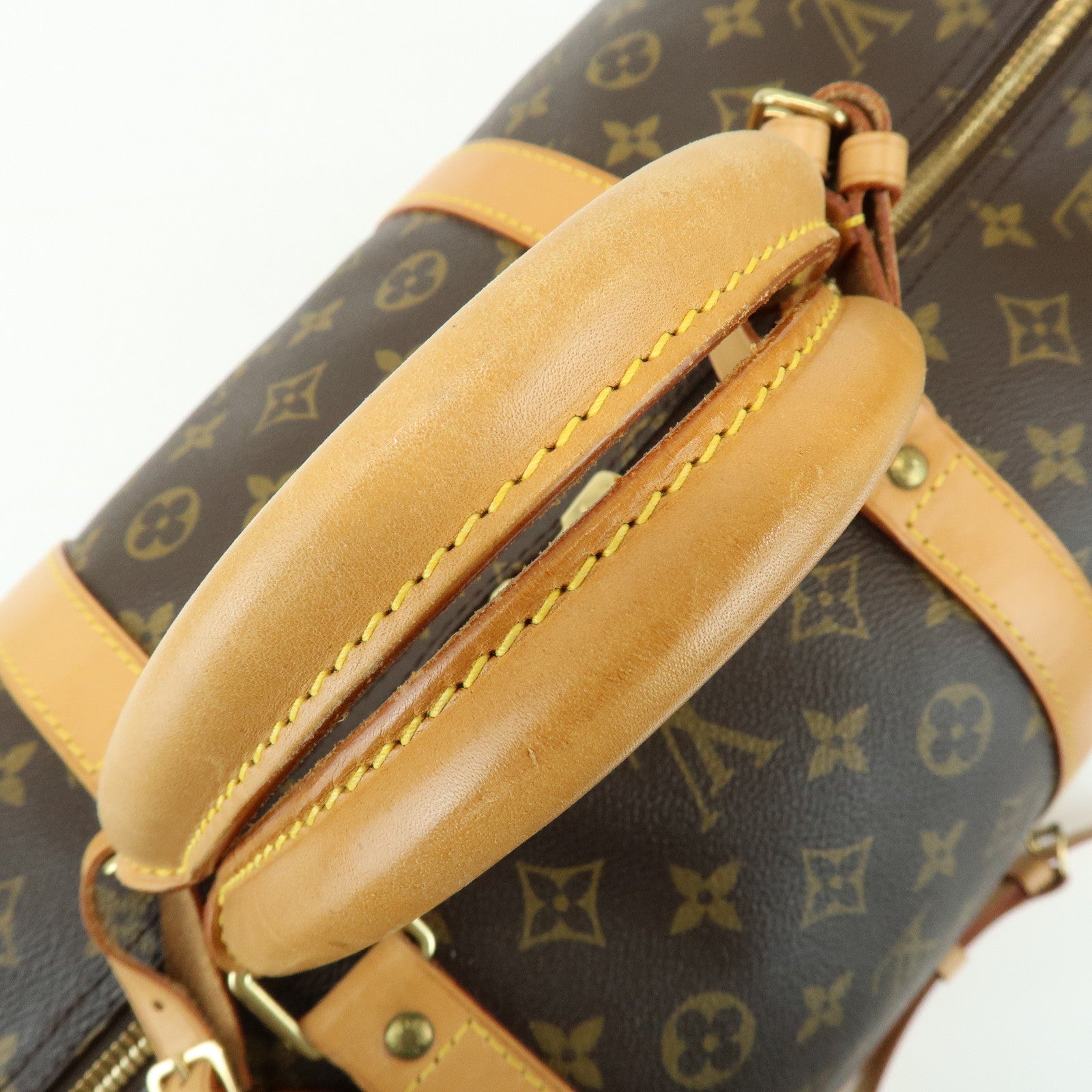Louis Vuitton Monogram Keep All Bandouliere 60 Bag Brown M41412