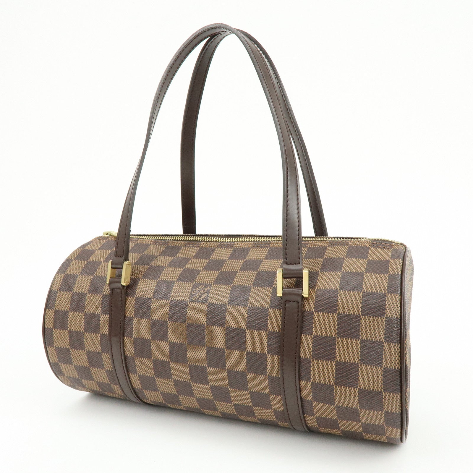 Louis Vuitton Damier Ebene Papillon 30 Hand Bag Brown N51303
