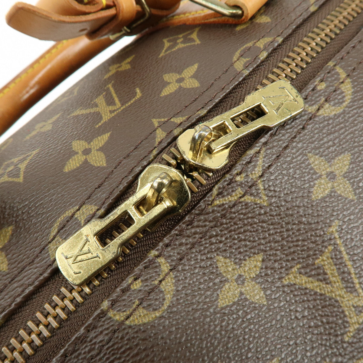 Louis Vuitton Monogram Keep All 55 Boston Bag Brown M41414