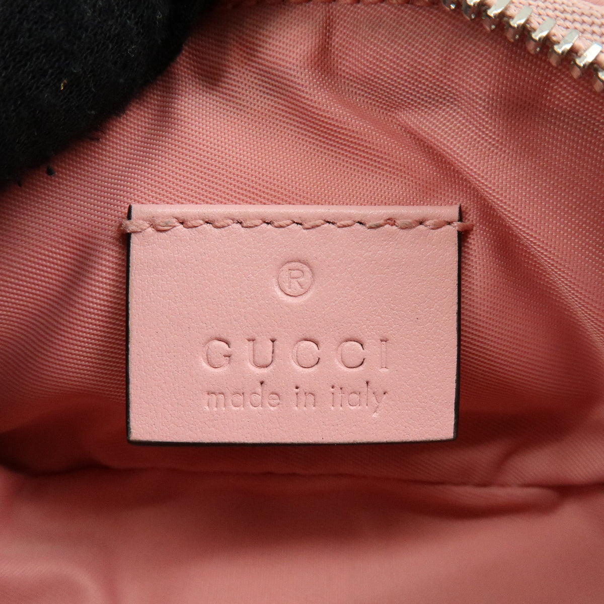 GUCCI GG Marmont Double G Leather Cosmetic Case Key Pouch Pink 625691