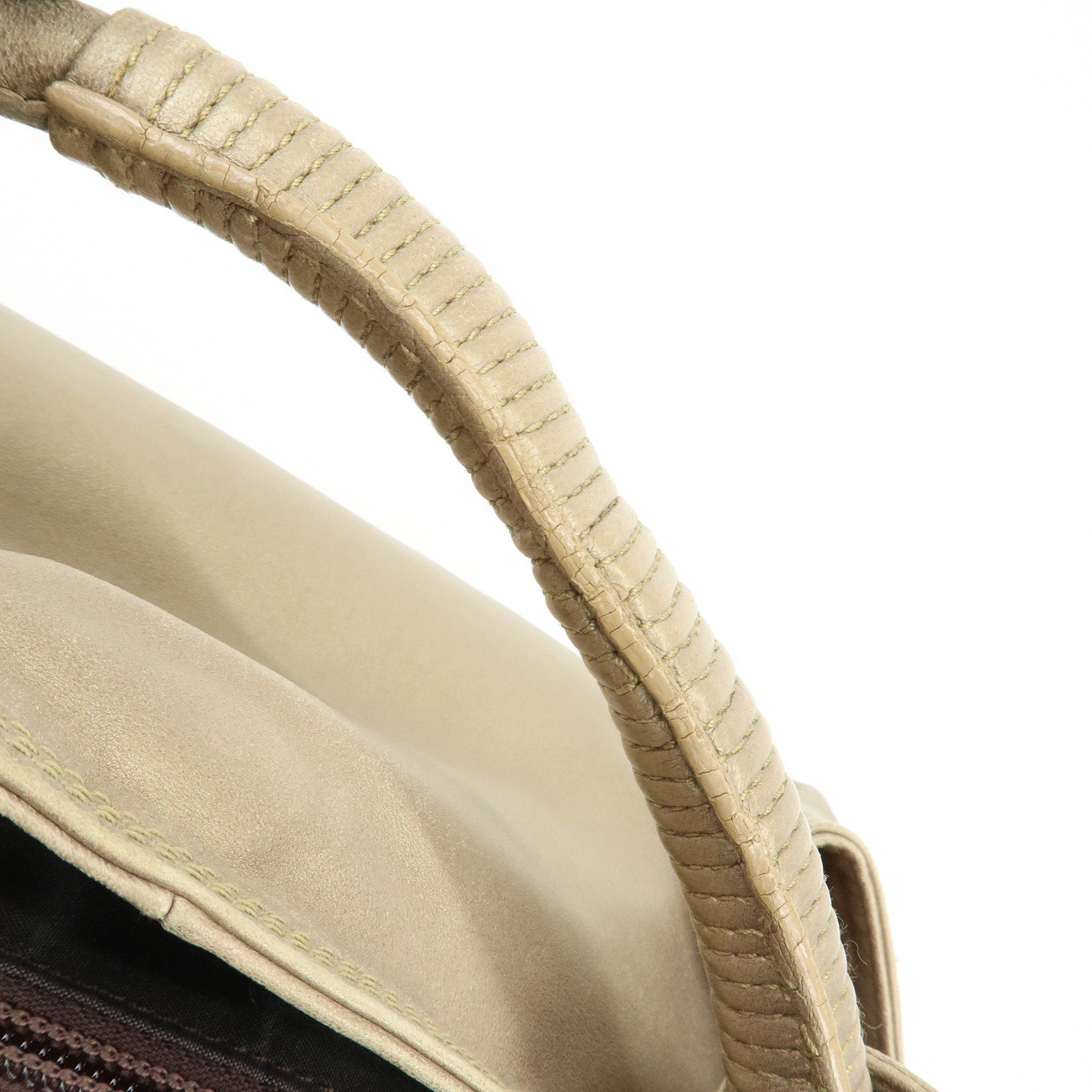 LOEWE Anagram Nappa Aire Leather Hand Bag Tote Bag Gold