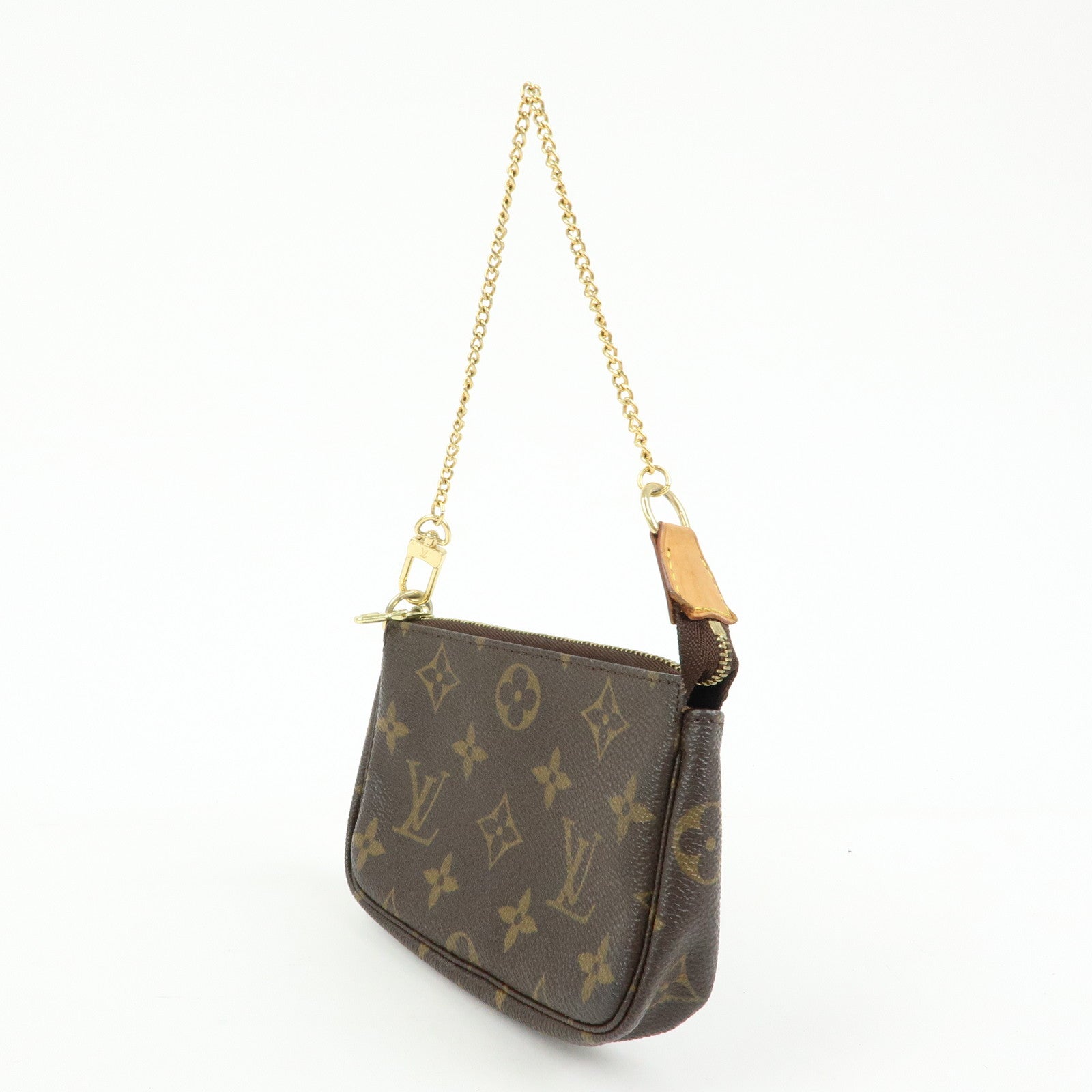 Louis Vuitton Monogram Mini Pochette Accessoires Pouch Brown M58009