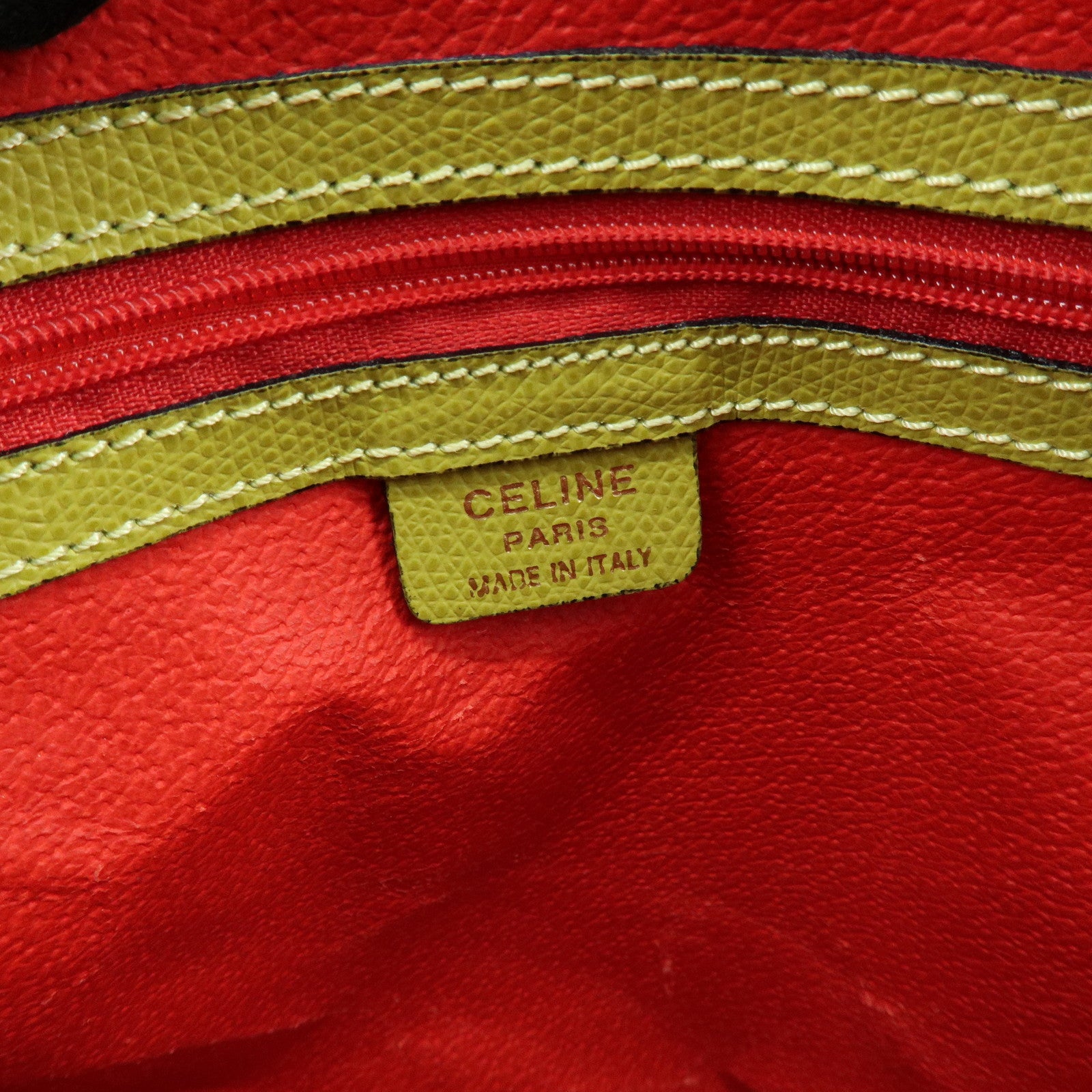 CELINE Leather 2Way Shoulder Hand Bag