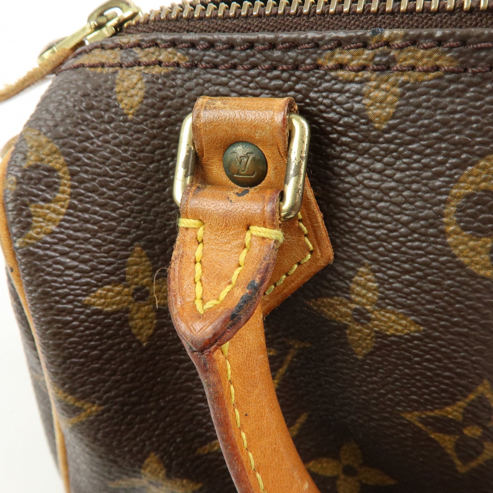 Louis Vuitton Monogram Mini Speedy & Strap 2Way Hand Bag Brown M41534