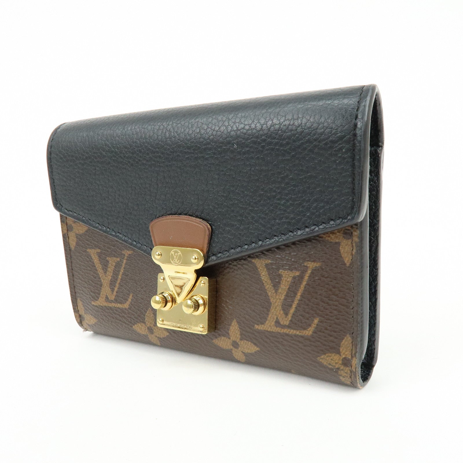 Louis Vuitton Monogram Portefeuille Pallas Wallet Monogram Noir M67479