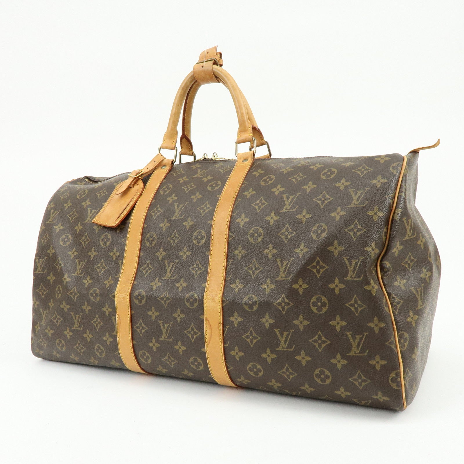 Louis Vuitton Monogram Keep All 55 Boston Bag Brown M41424