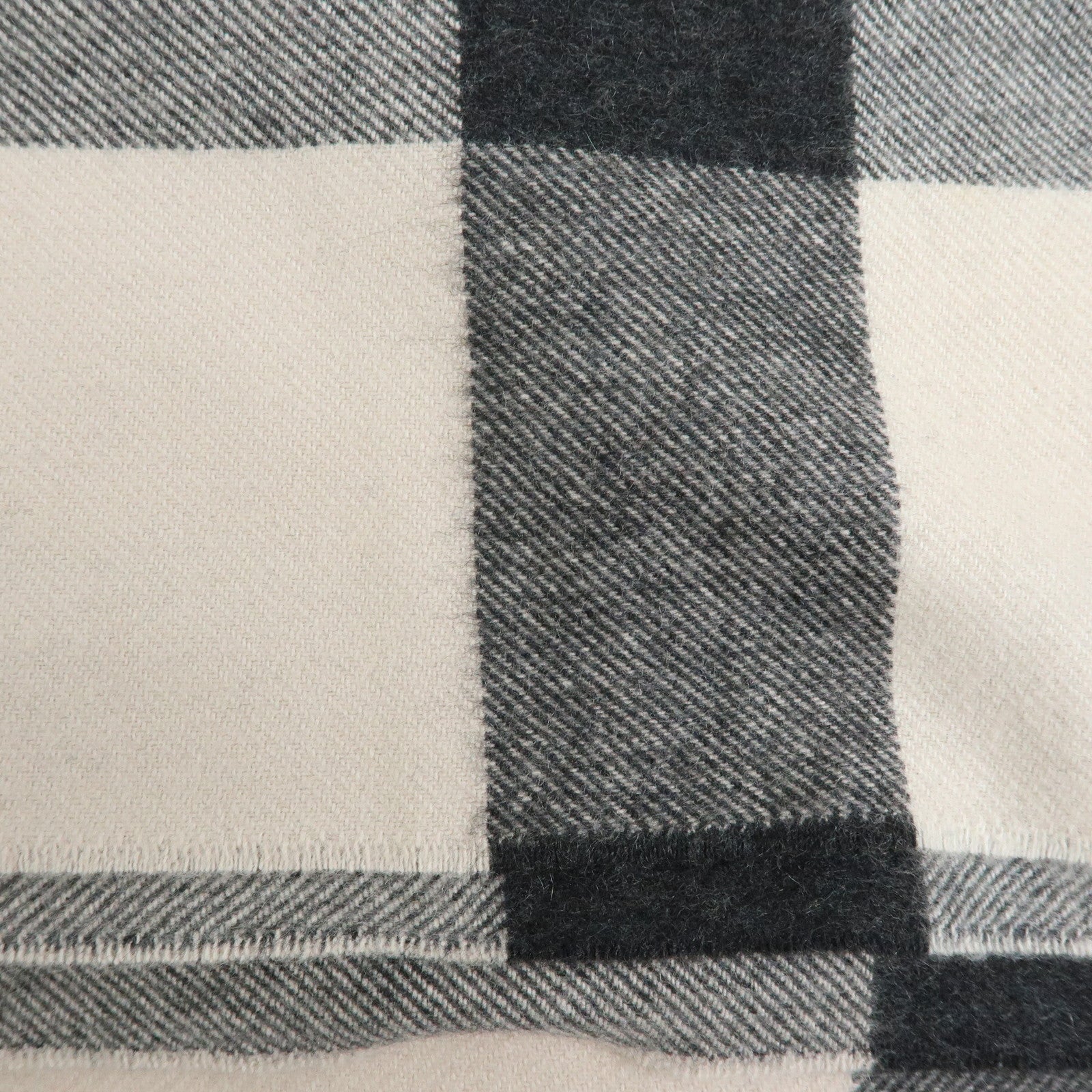 BURBERRY Lot of 2 Cashmere 100% Scarf Shawl Nova Plaid Grey Off White