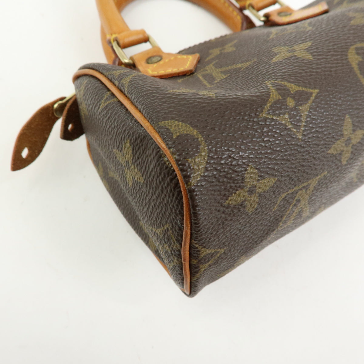 Louis Vuitton Monogram Mini Speedy Hand Bag Brown M41534