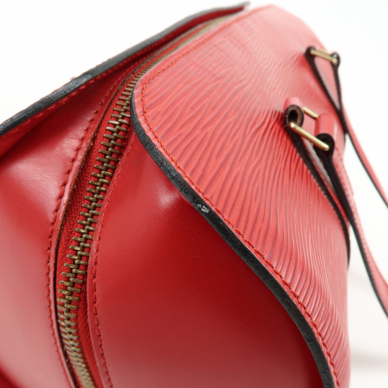 Louis Vuitton Epi Soufflot with Pouch Hand Bag Castilian Red M52227