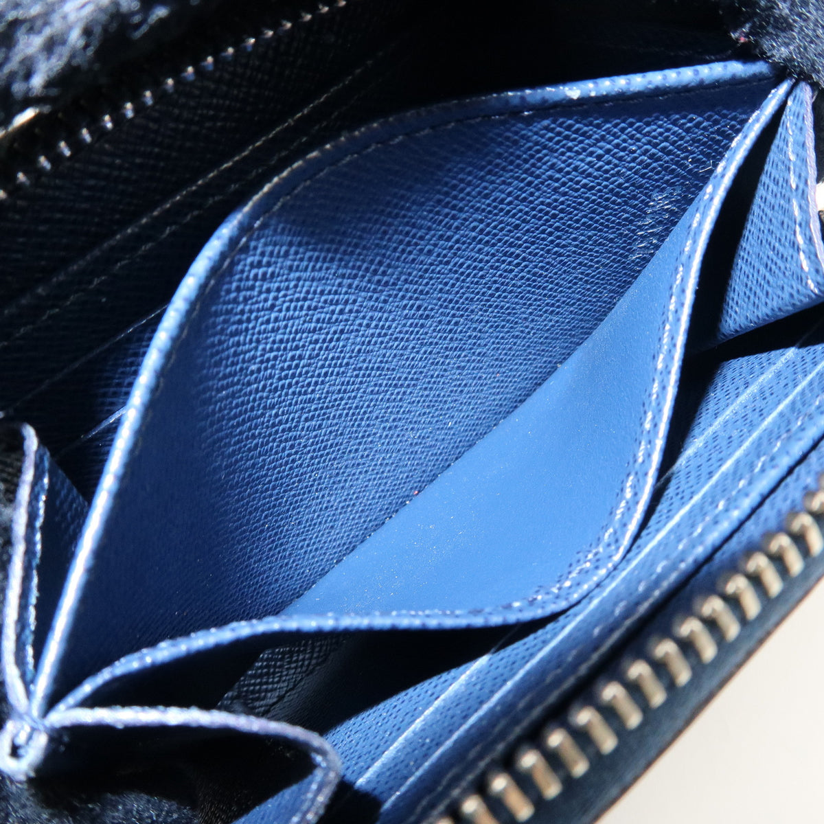 Louis Vuitton Epi Leather Zippy Coin Purse Wallet Indigo Blue M60384