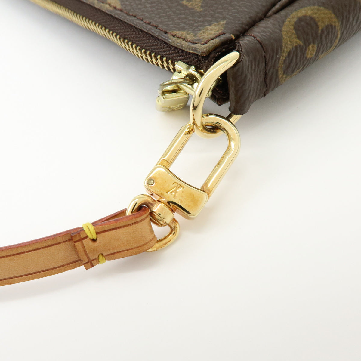 Louis Vuitton Monogram Pochette Accessoires Pouch Hand Bag Brown M51980