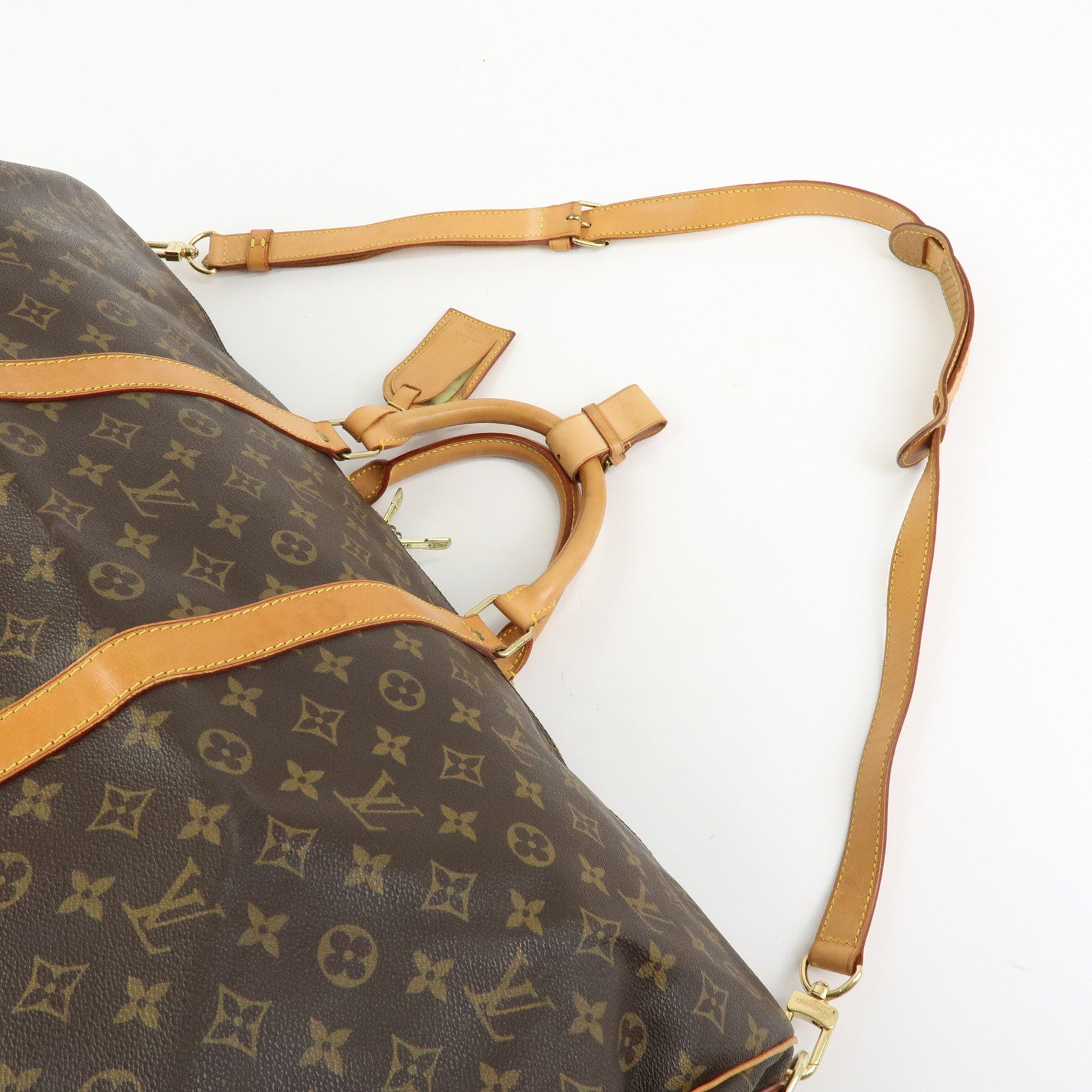 Louis Vuitton Monogram Keep All Bandouliere 60 Boston Bag M41412