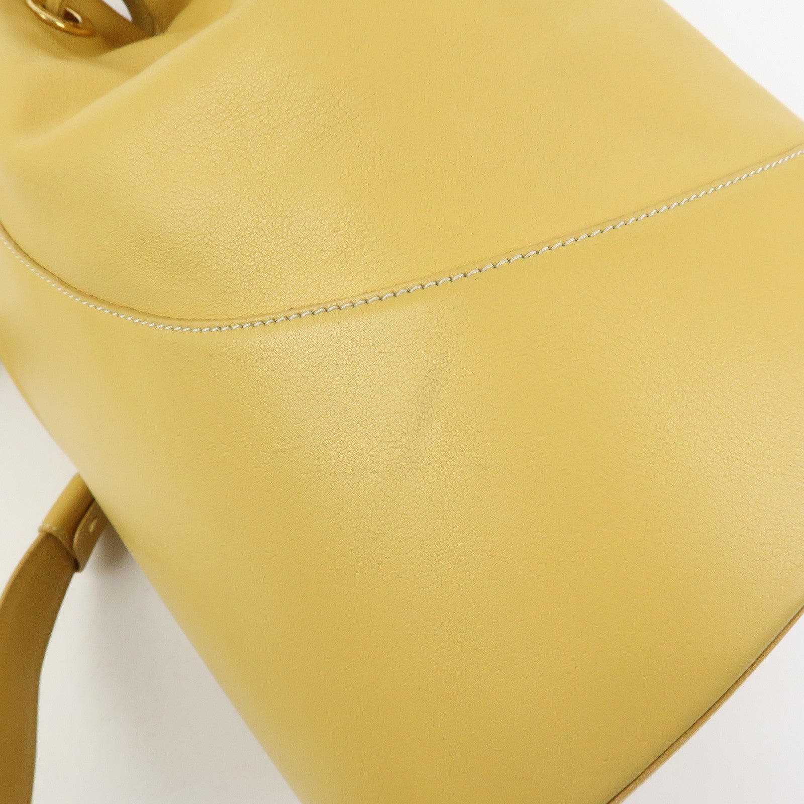 LOEWE Anton Anagram Leather Shoulder Bag Backpack and Pouch Yellow