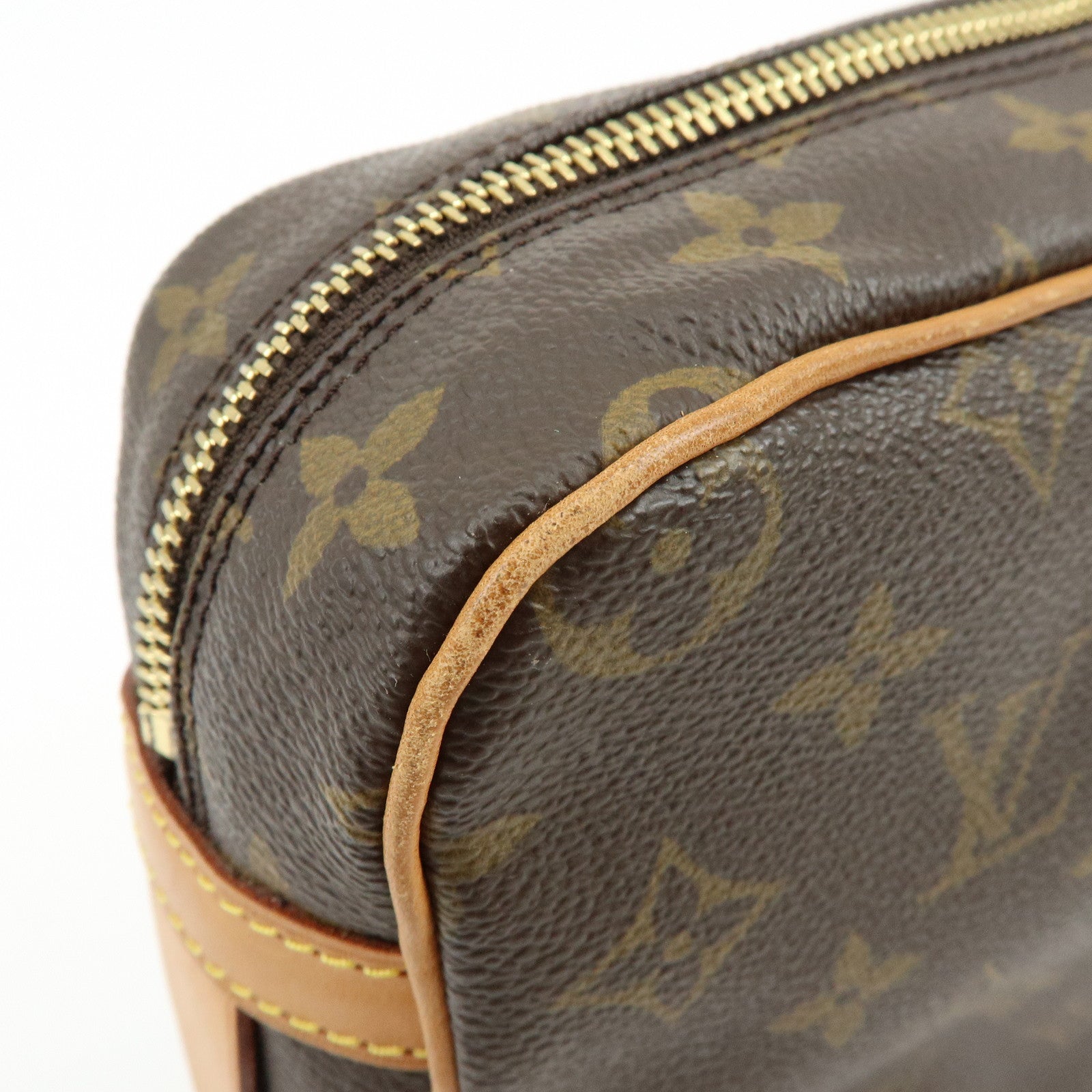 Louis Vuitton Monogram Compiegne 28 Pouch Clutch Bag Brown M51845