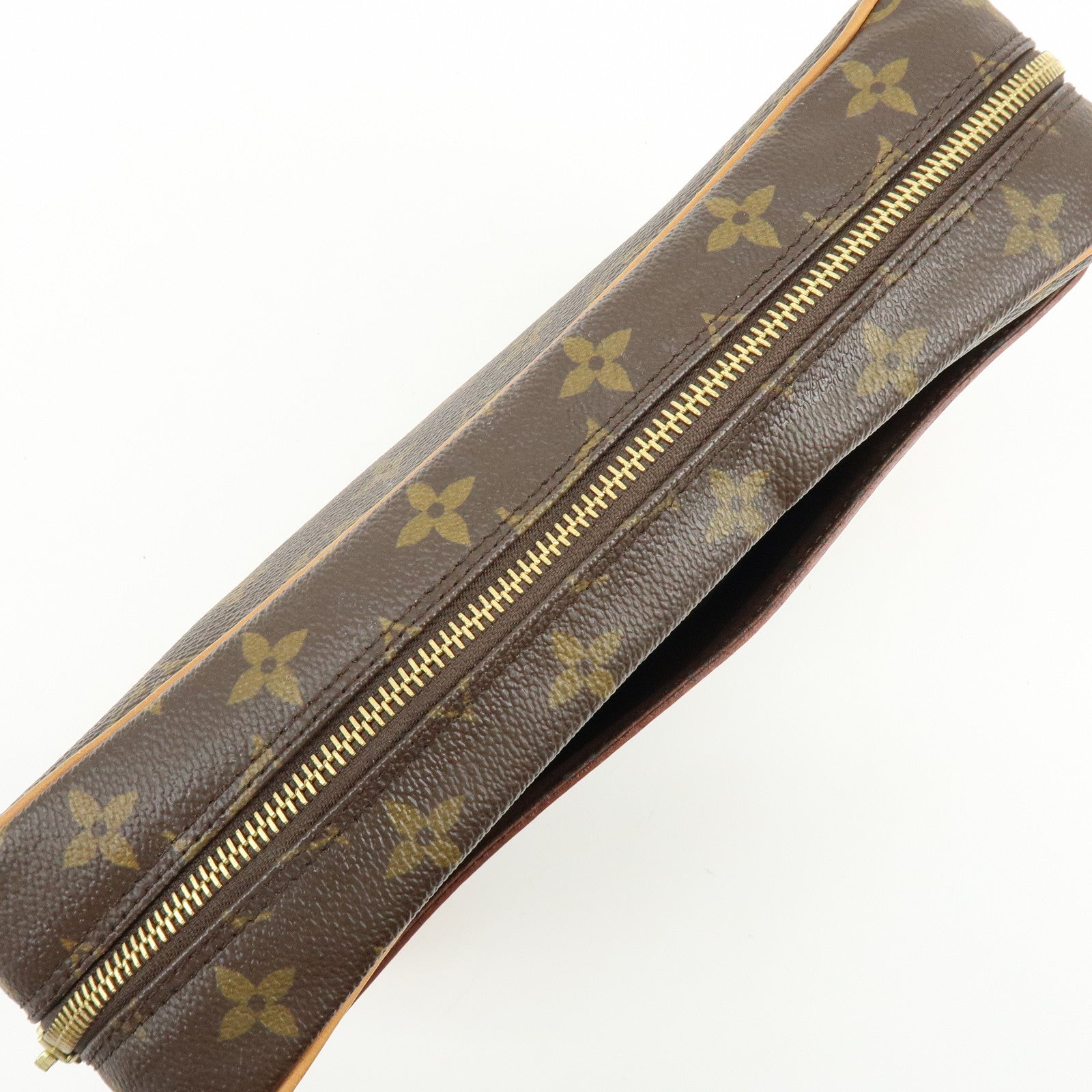 Louis Vuitton Monogram Compiegne 28 Pouch Clutch Bag Brown M51845