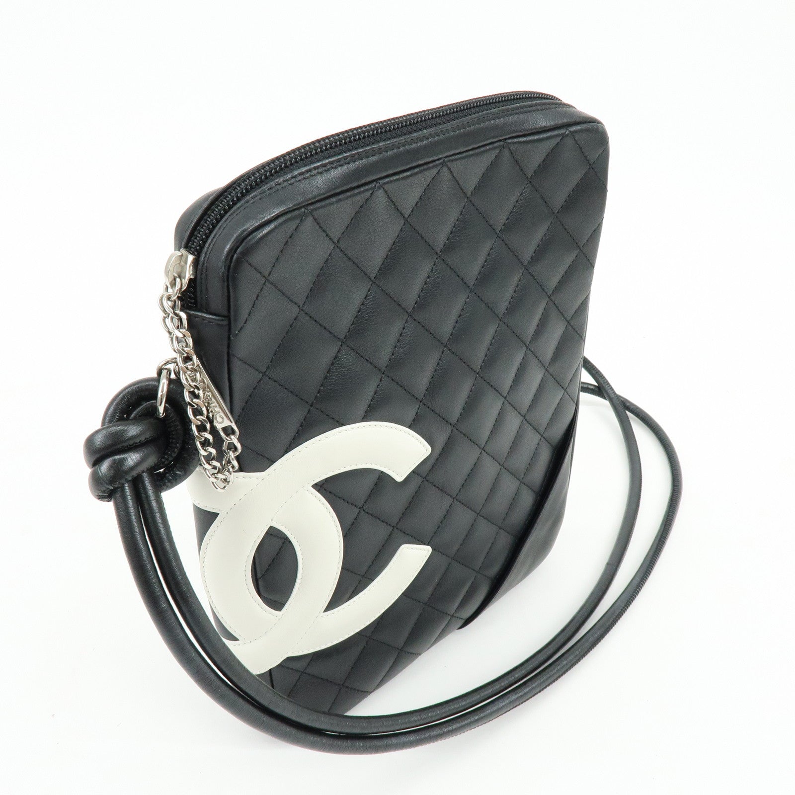 CHANEL Cambon Line Lambskin Medium Pochette Shoulder Bag A25178