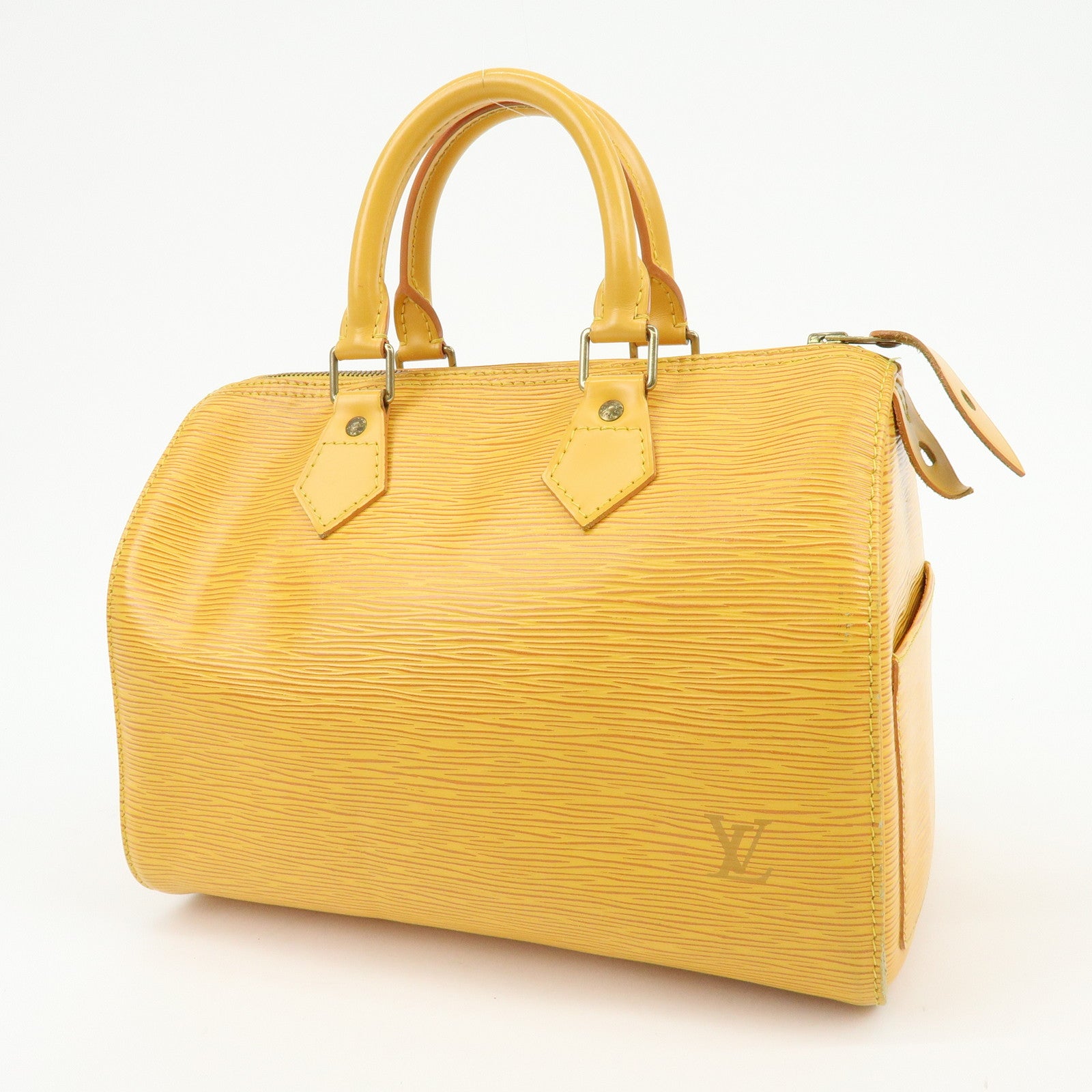 Louis Vuitton Epi Speedy 25 Boston Bag Hand Bag Yellow M43019