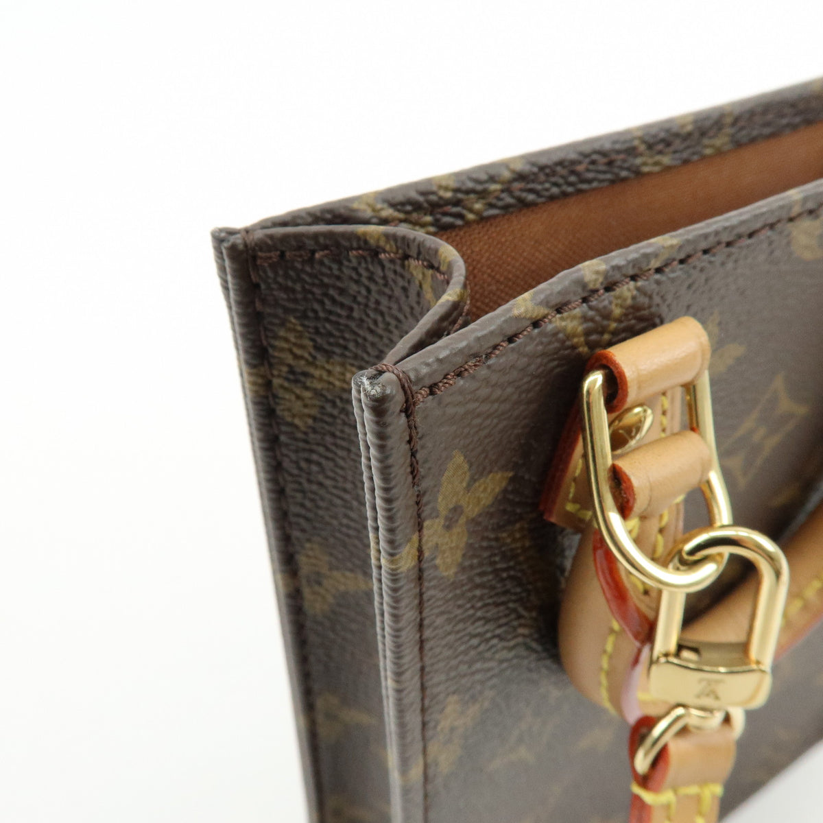 Louis Vuitton Monogram Petit Sac Plat 2Way Bag Hand Shoulder Bag M69442