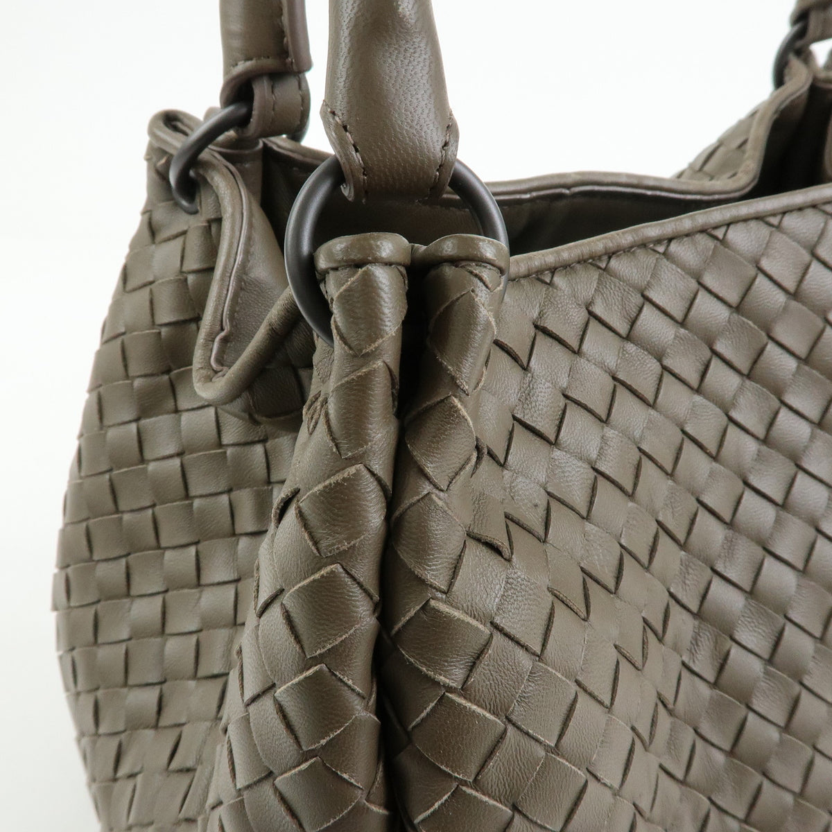 BOTTEGA VENETA Intrecciato Parachute Nappa Leather Shoulder Bag 428047