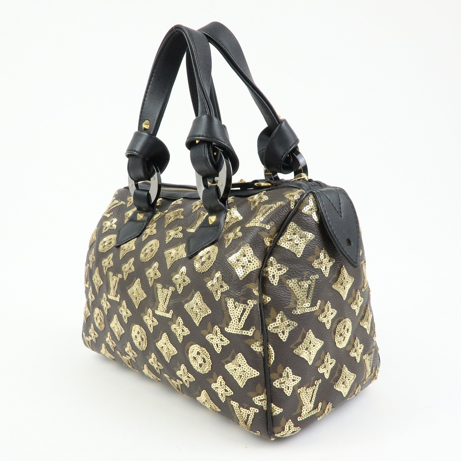 Louis Vuitton Monogram Eclipse Speedy 30 Hand Bag Noir M40244