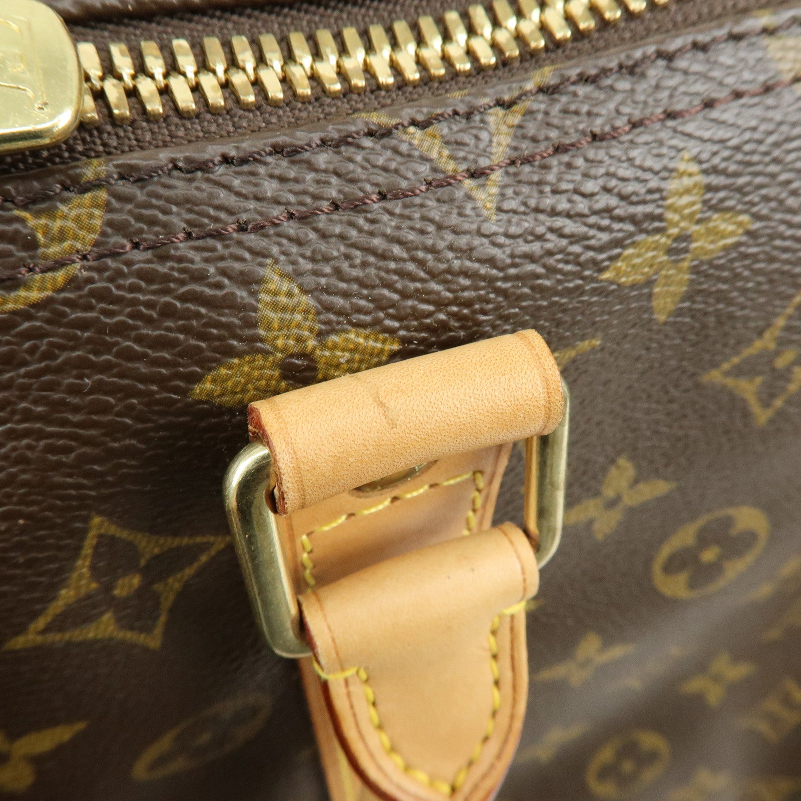Louis Vuitton Monogram Keep All Bandouliere 55 Boston Bag Brown M41414